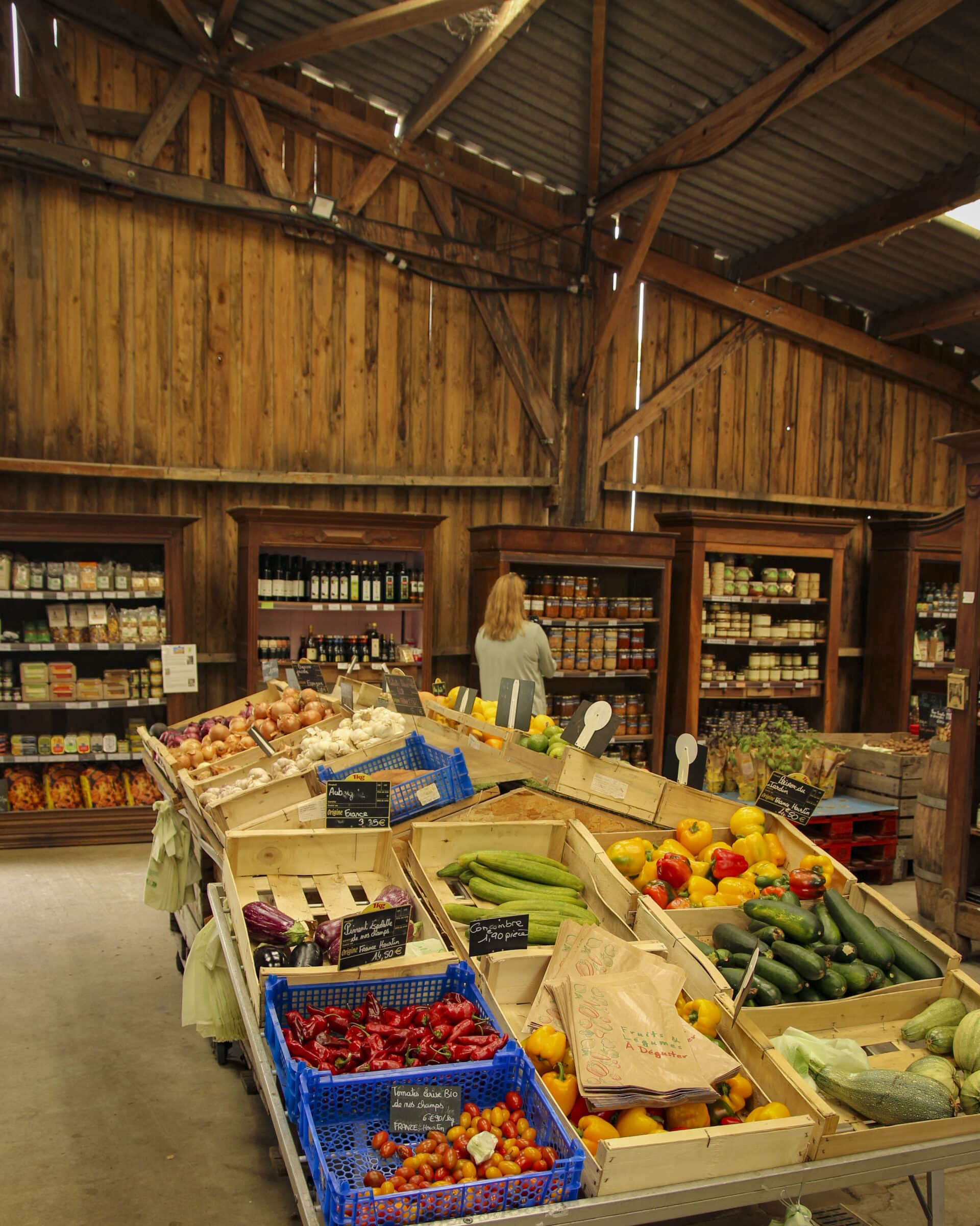 De winkel van Eco Farm La Bernarderie