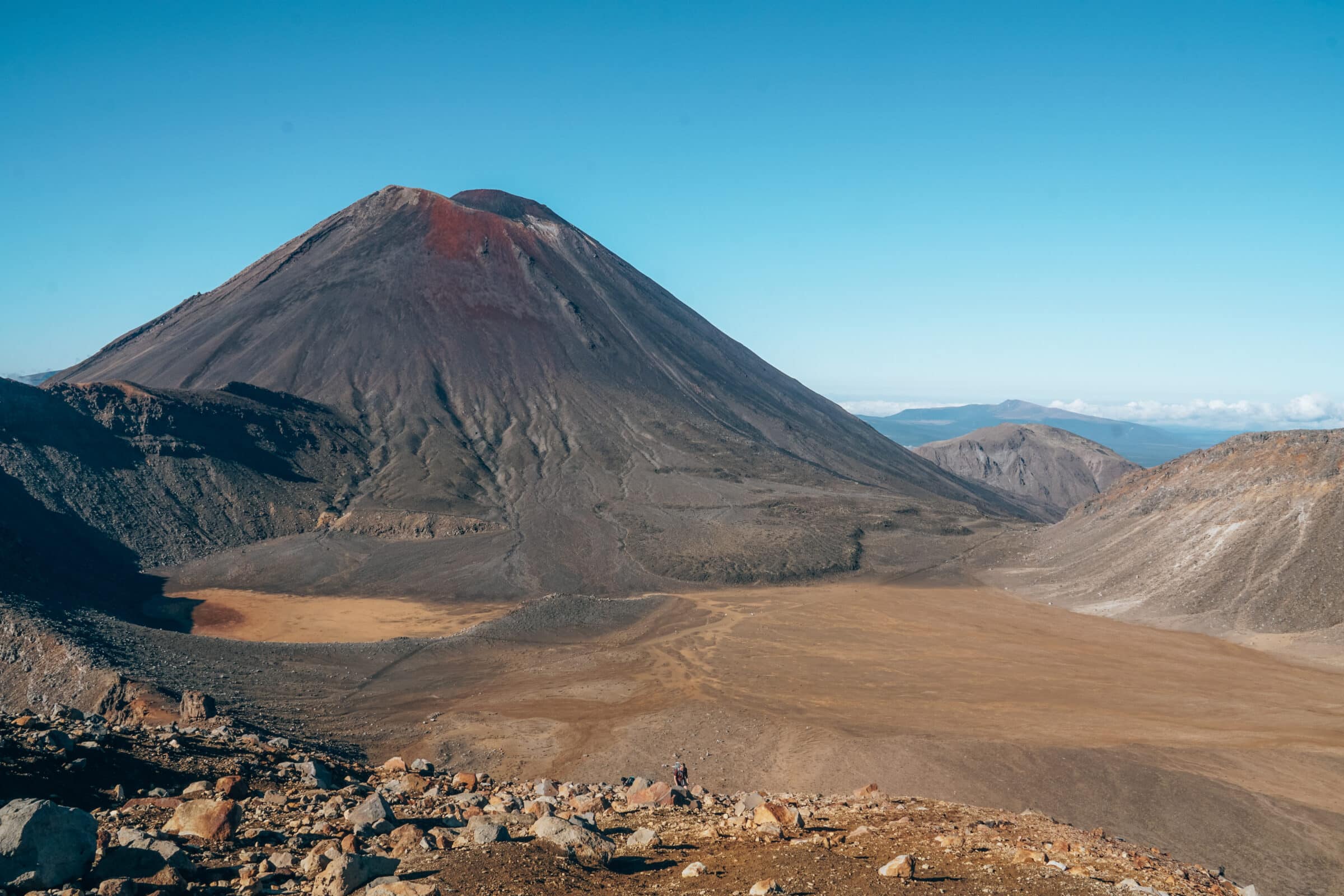 De vulkaan waar je langs loopt tijdens de Tongariro Alpine Crossing | De hoogtepunten van het Noordereiland