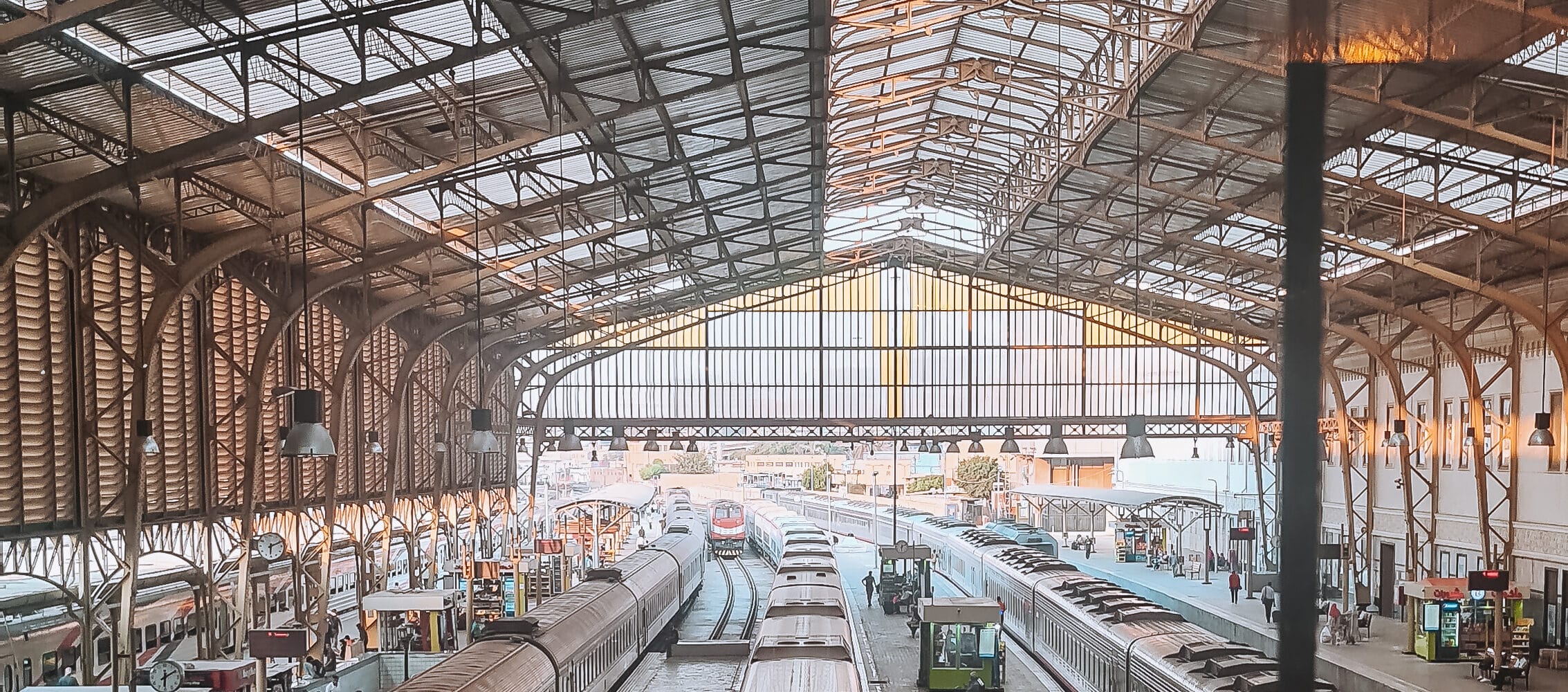 Ramses tågstation Egypten plattformar