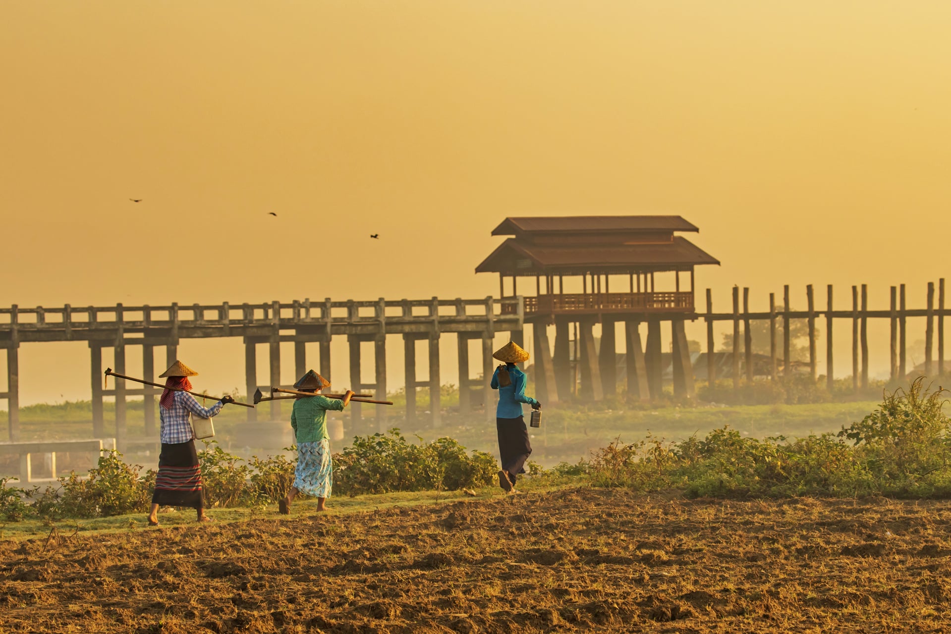 Die U-Bein-Brücke Mandalay