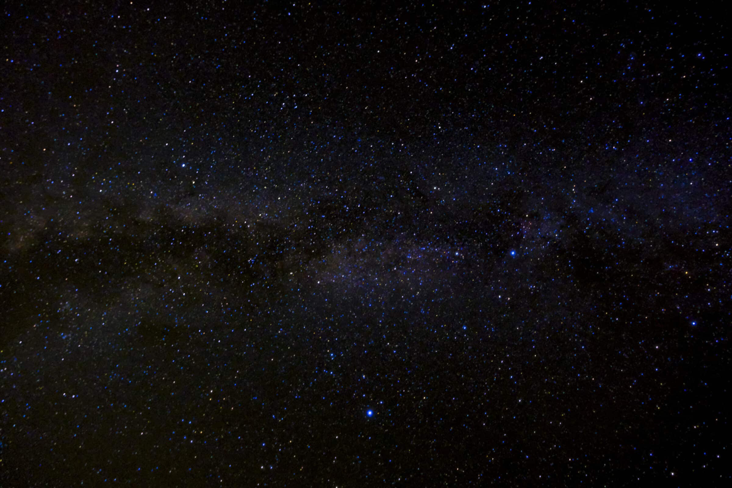 De sterrenhemel is goed zichtbaar in Grand Canyon NP