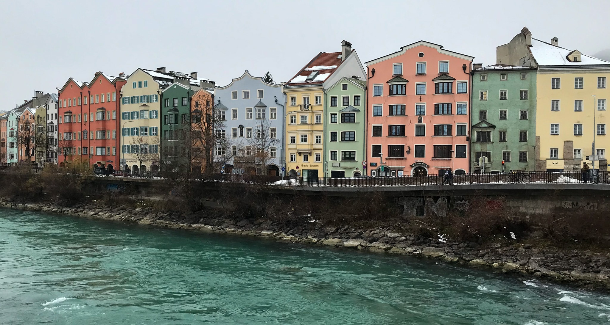 Innsbruck en de rivier de Inn
