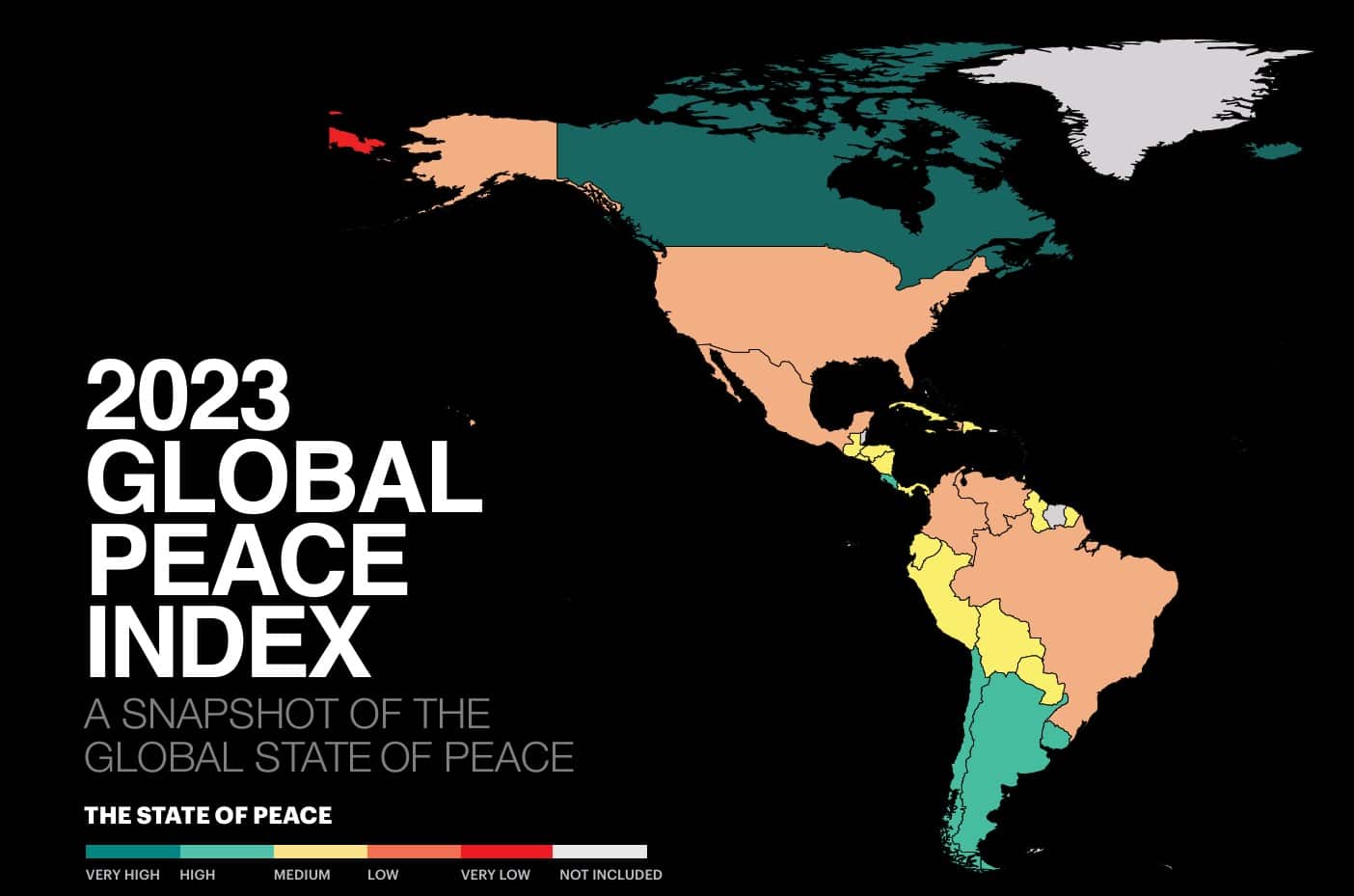Global Peace Index rapport | 2023 | Bron Visionofhumanity.org