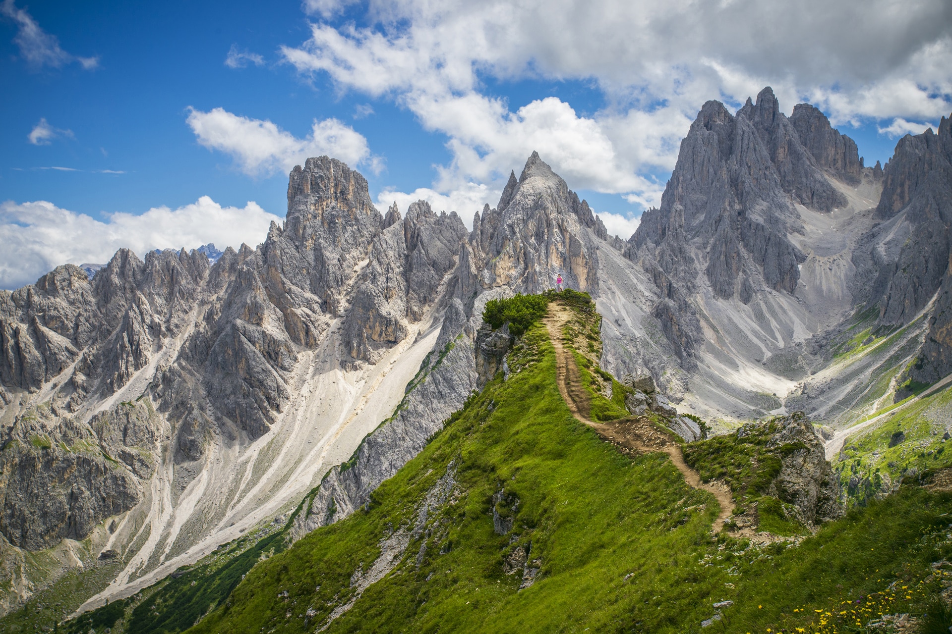 Uitzicht op het Cadina di Misurina  gebergte