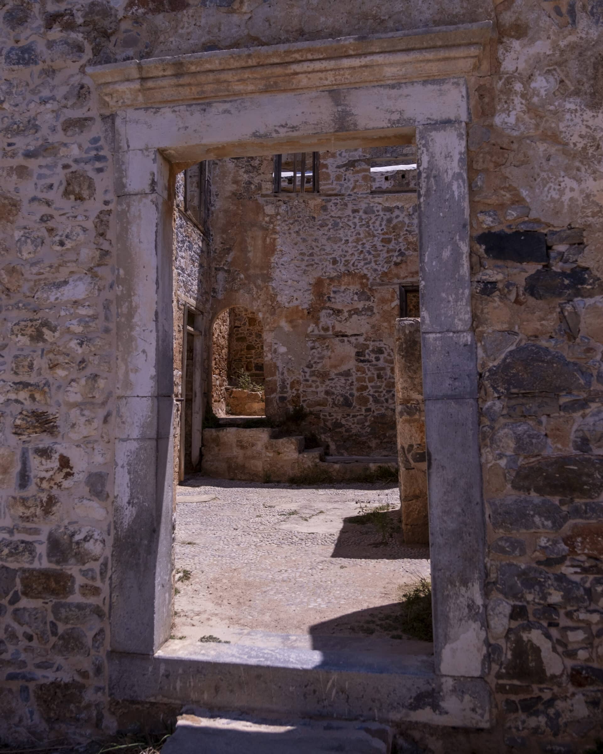 De ruïnes in Spinalonga