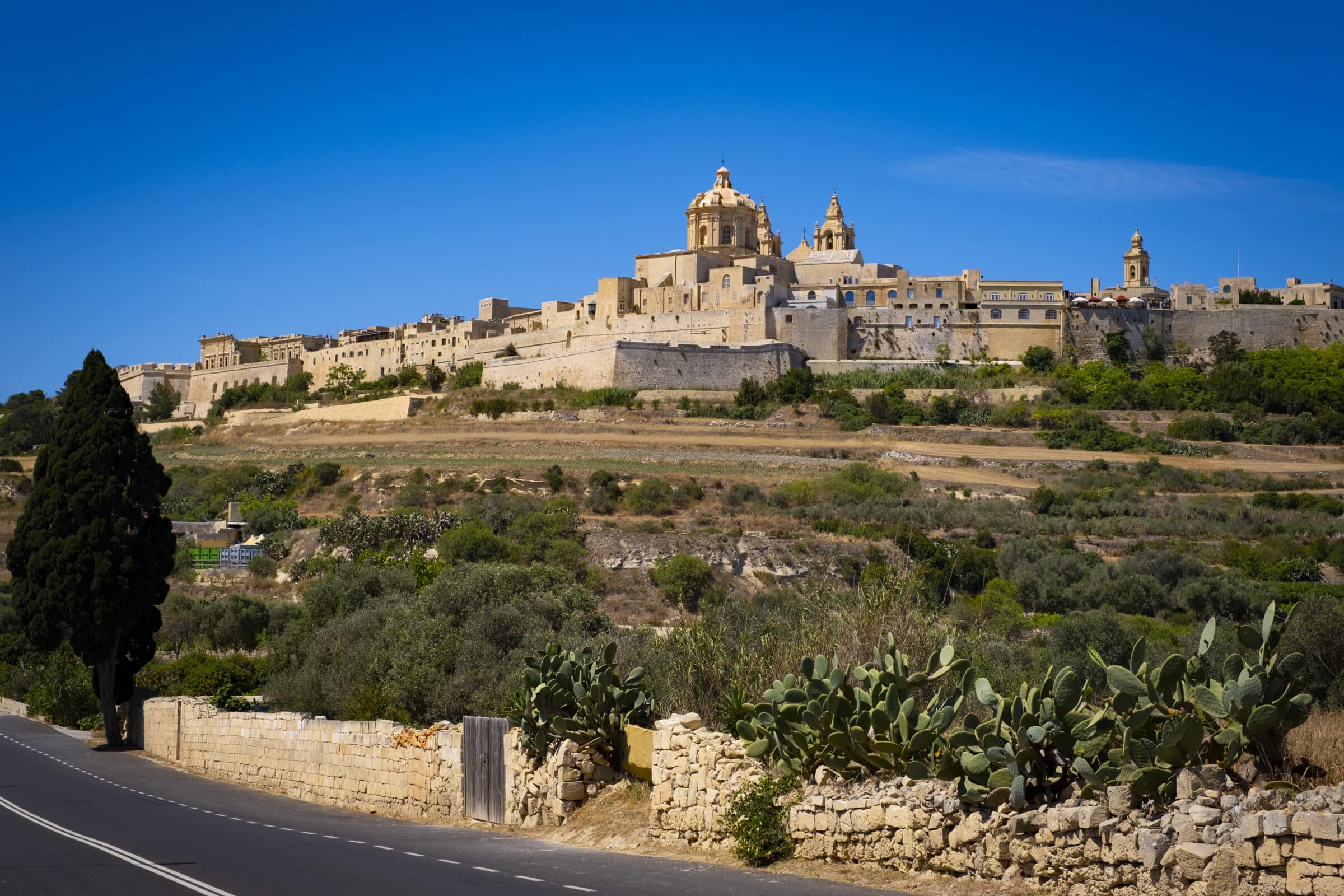 Mdina, gelegen op een heuvel | Malta