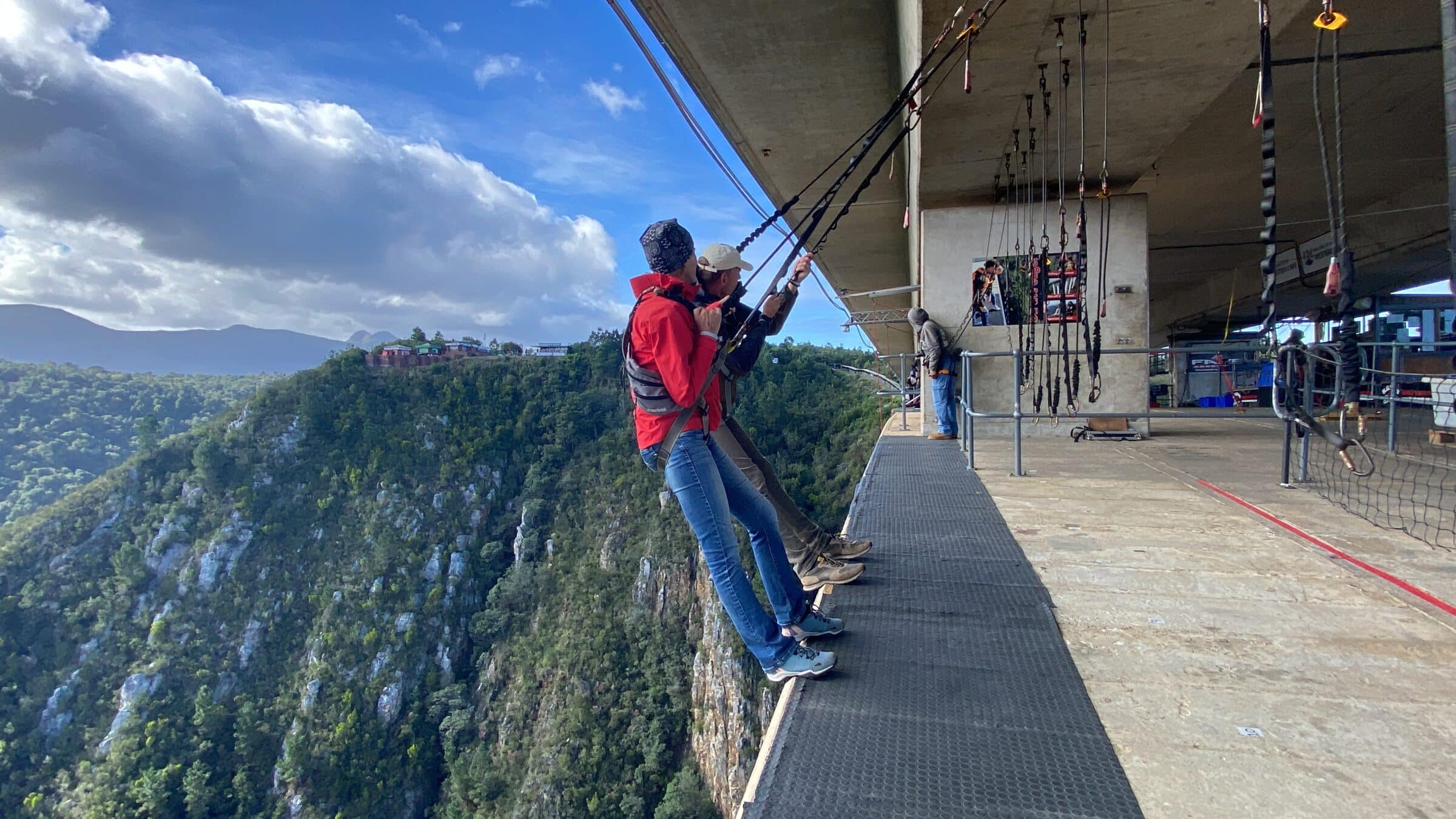 Tijdens skywalk