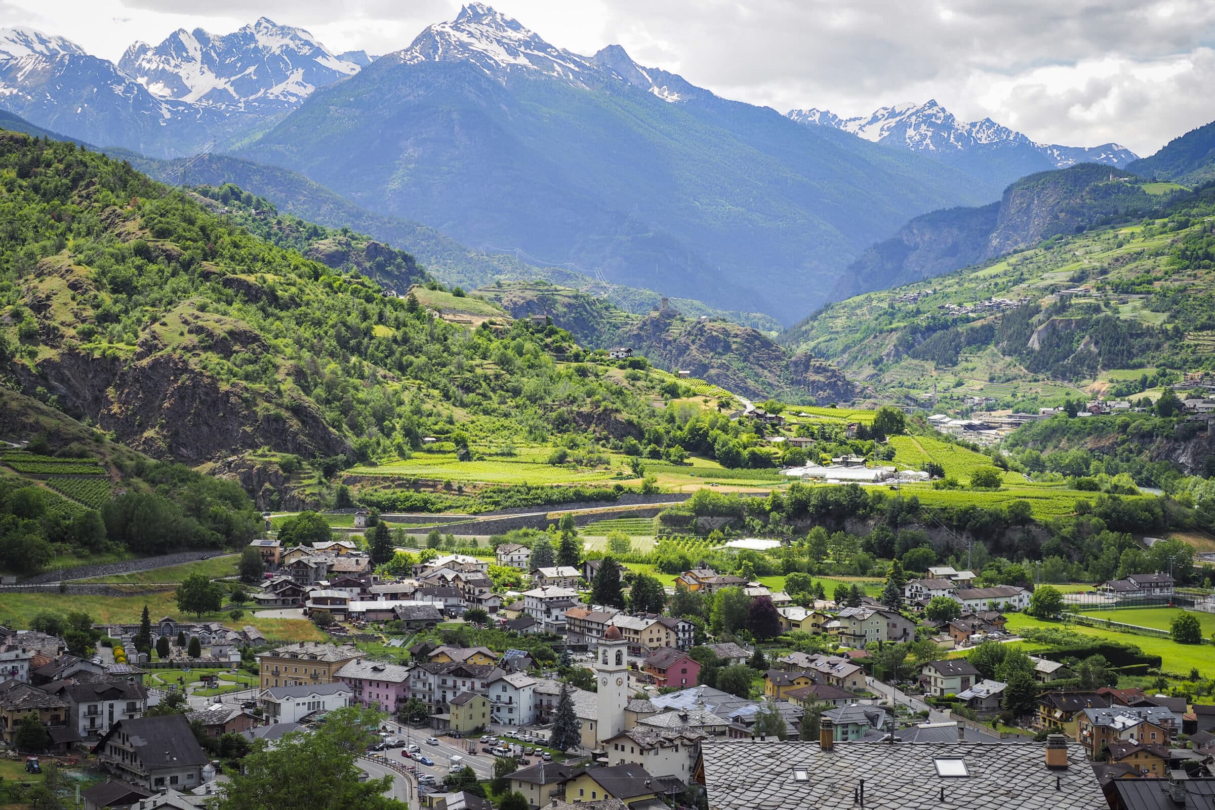 Uitzicht de vallei in | Valle d'Aosta