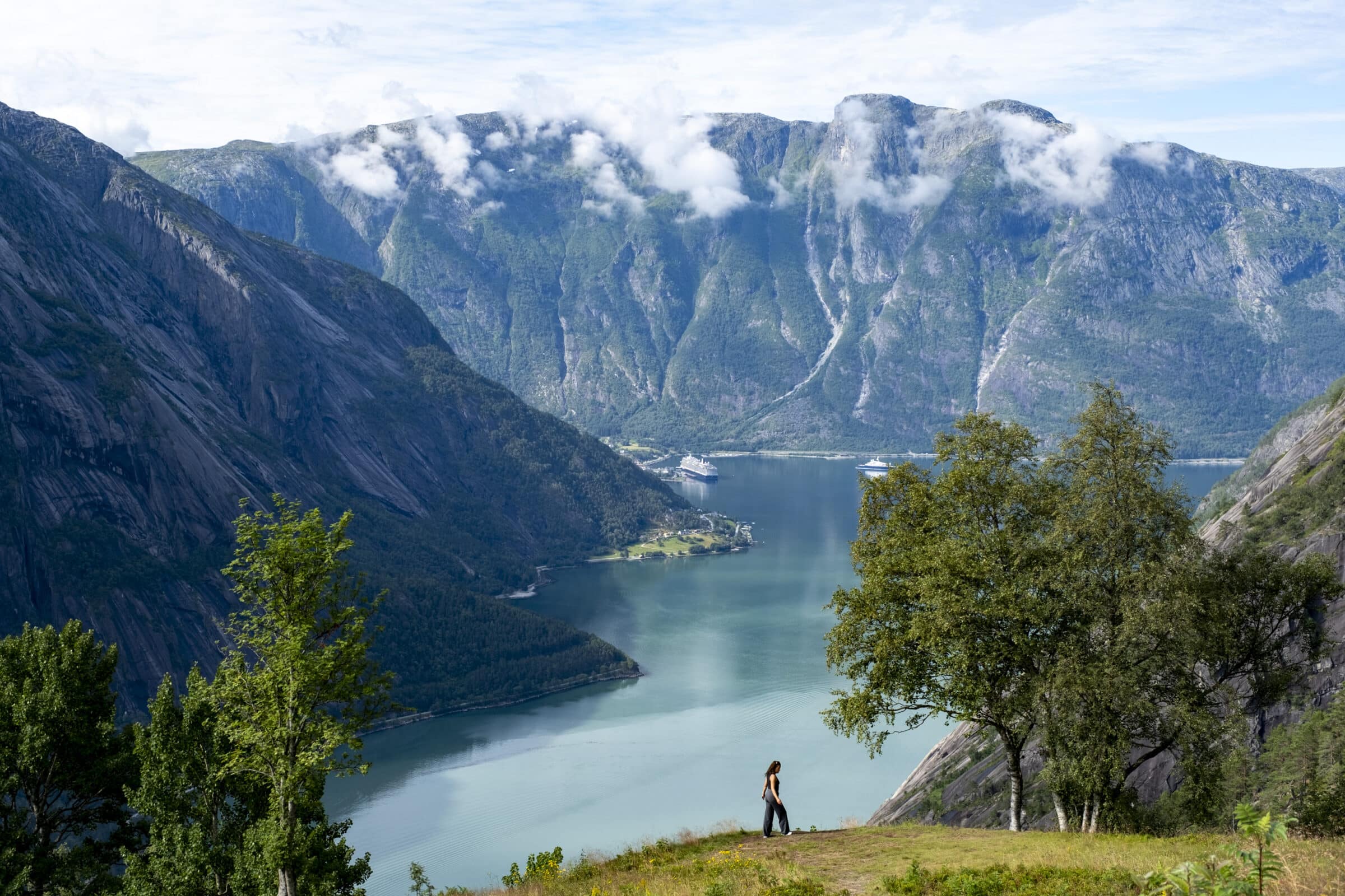 Uitzichtpunt nabij Eidfjord | Cruise Noorwegen