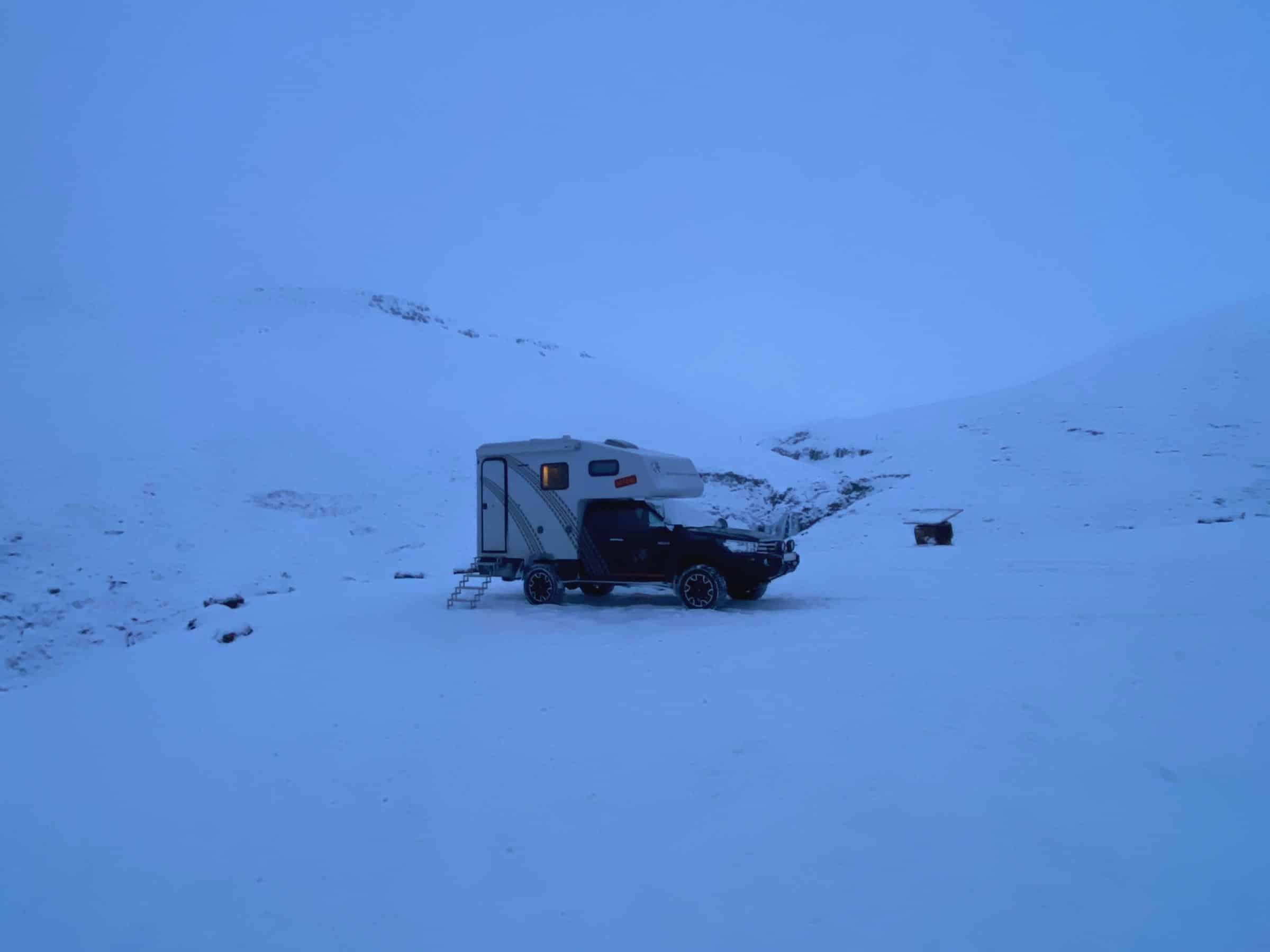 ظروف الشتاء القاسية في Westfjords