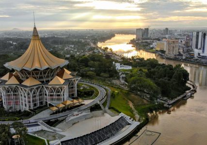 Budynek rządowy-Kuching-Sarawak-Malezja
